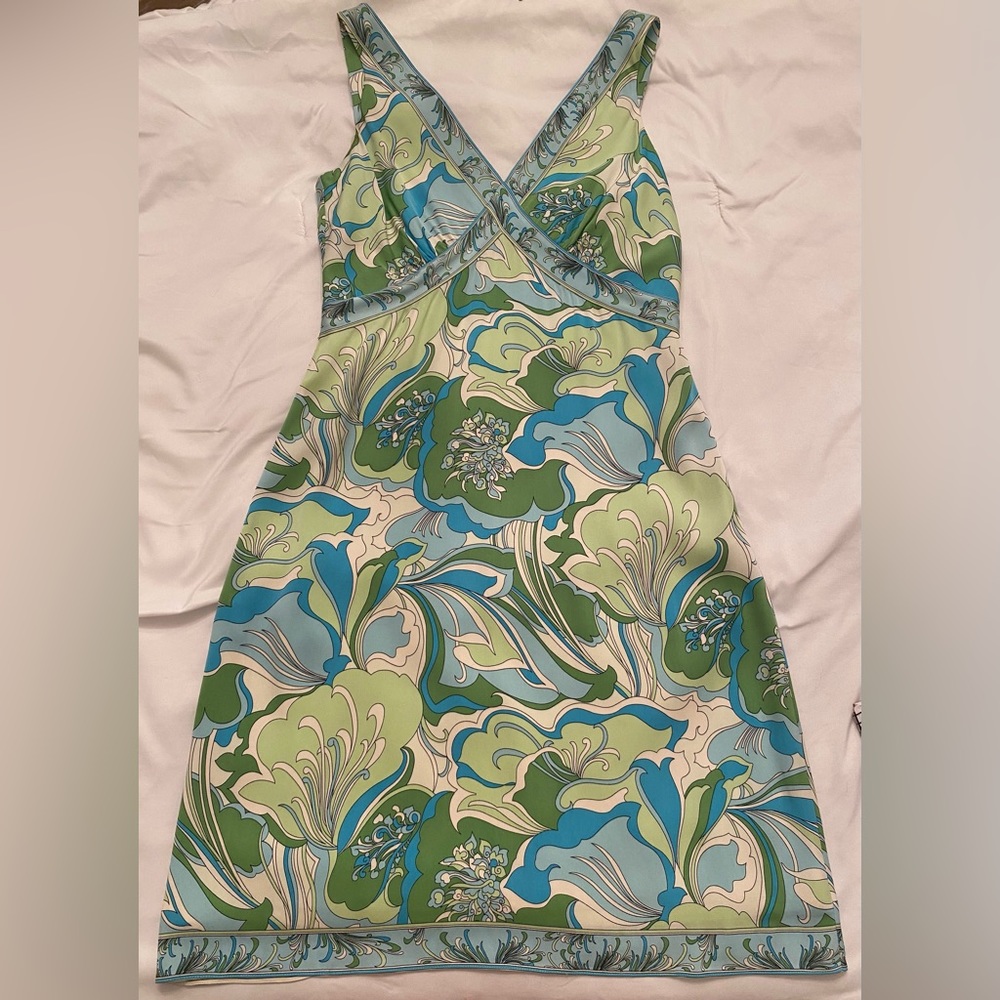 Elie Tahari Silk Paisley Dress
